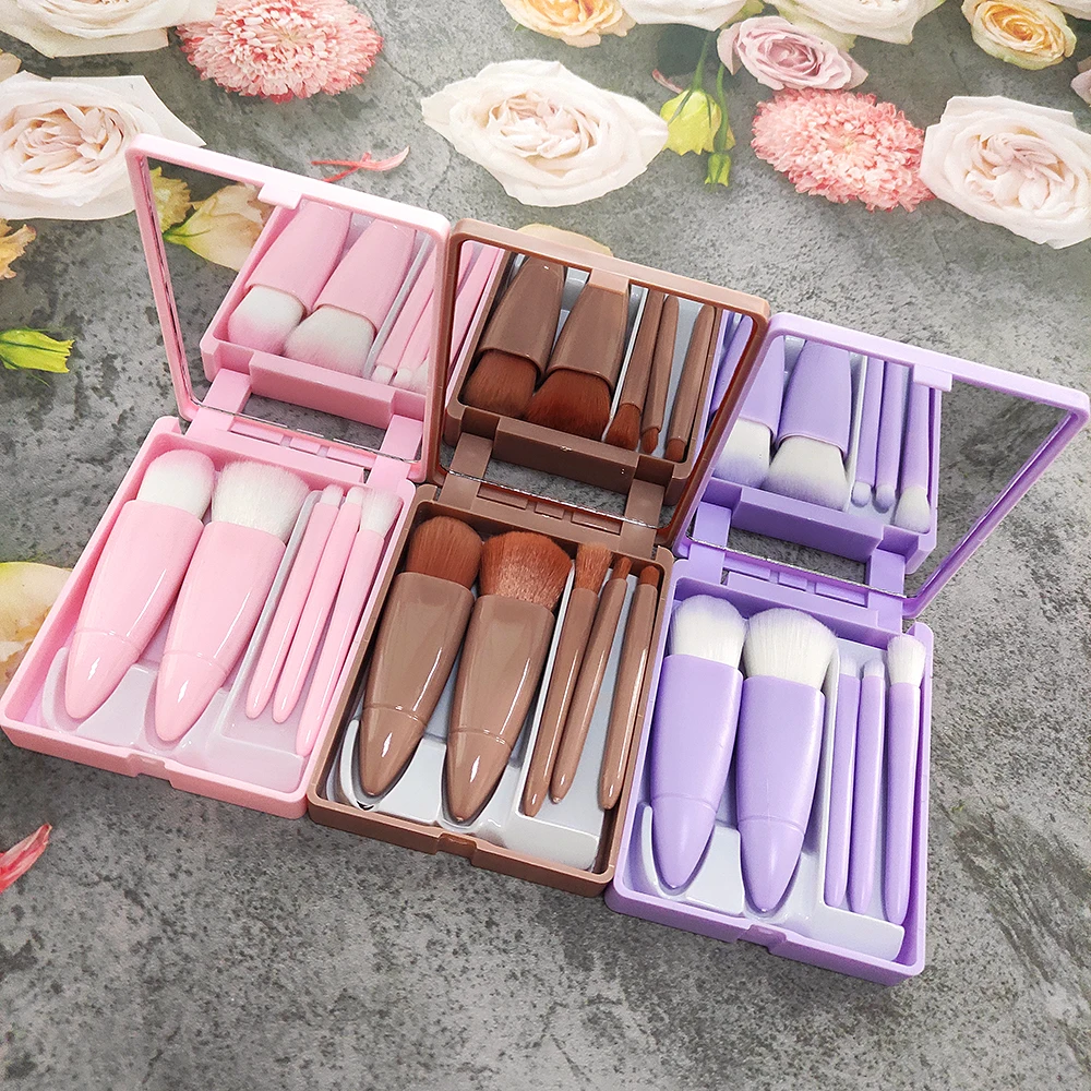 Foundation Powder Portable Travel Mini Cosmetic Brushes Sets,Blush