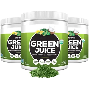 Organic Green Juice Gently Dried Superfood Supplement Powder Helps to Support Immunity