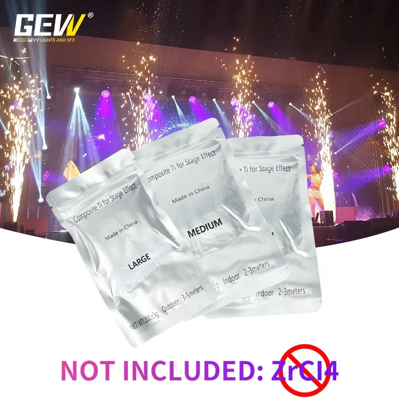 GEVV Cold Spark Machine Powder Cold Fireworks Sparkler 200g Indoor Outdoor Powder Atmosphere Equipment for Cold Spark Machine