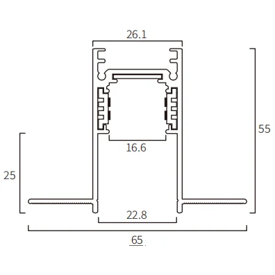 48V Modern LED Track Light with 4-Wire Base for Hotels and Shops ...