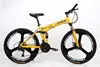 21-speed yellow triple-spoke wheel