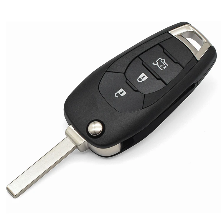 Replacement 3-Button HU100 Blade Car Key Shell Cover Remote Control Flip Key Case for C-hevrolet C-ruze C-Series