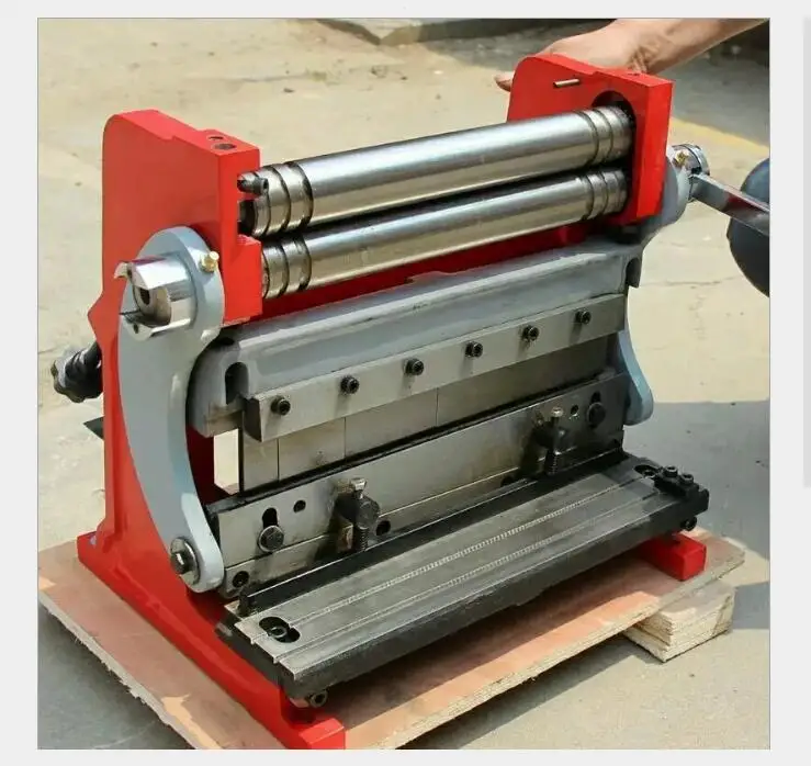 Three Function Flat Cutting Rolling Bending Iron Sheet Bender Multifunction Metal Sheet Rolling Machine