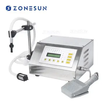 ZONESUN 220V or 110V GFK-160 Digital Control Liquid Filling Machine Small Portable Electric Liquid Water Filling Machine Supply