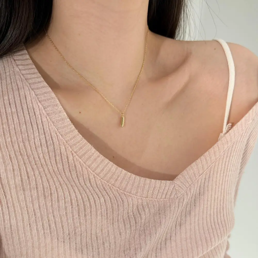 KAKODIY Fashion 925 Sterling Silver Fine Jewelry for Women 14K Gold Plated Pendant Loaf Shape Necklace detail 8