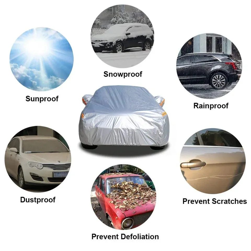 Universal Car Cover Waterproof Windproof Sun Protection Car Cover