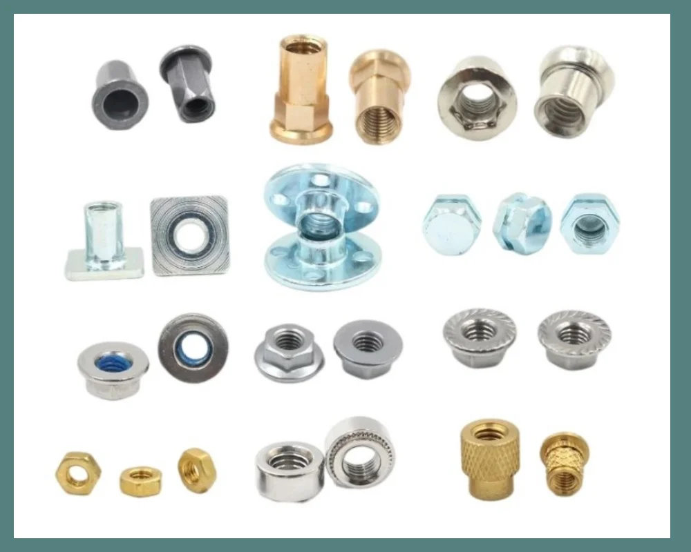 M3 M4 M5 M6 M8 Through Hole Rivnut Insert Nutsert Steel Aluminum Rivet Nut Flat Head Hexagon Rivet Nuts for Sheet Plate manufacture