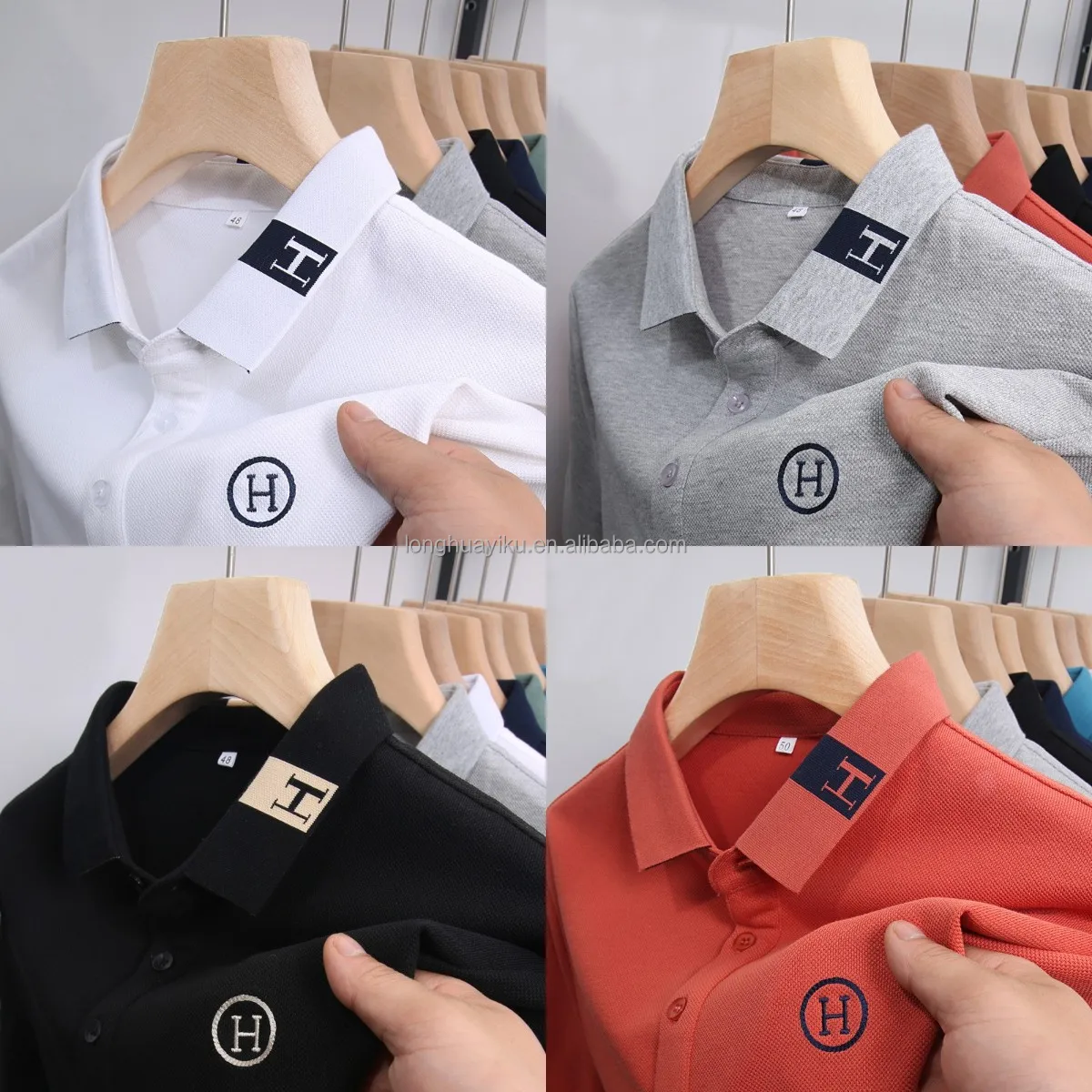 100% Pure Cotton Men's Lapel,High-quality Plus Size Men's Shirt,Men's ...