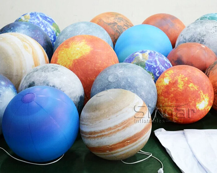 deflated inflatable solar system