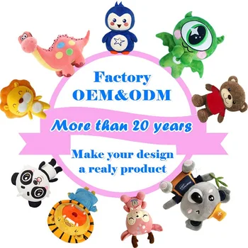 Oem Manufacturer Made Custom Your Own Design Korean Kawaii Plushies Squishy Fluffy Animal Doll Soft Stuffed Custom Plush Toys