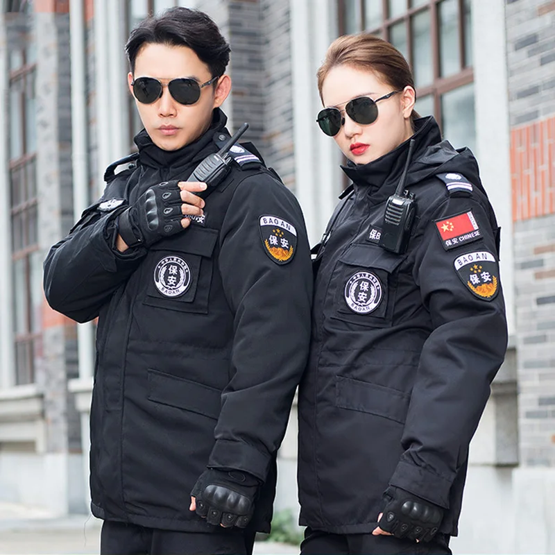 winter jacket security officer bomber jacket
