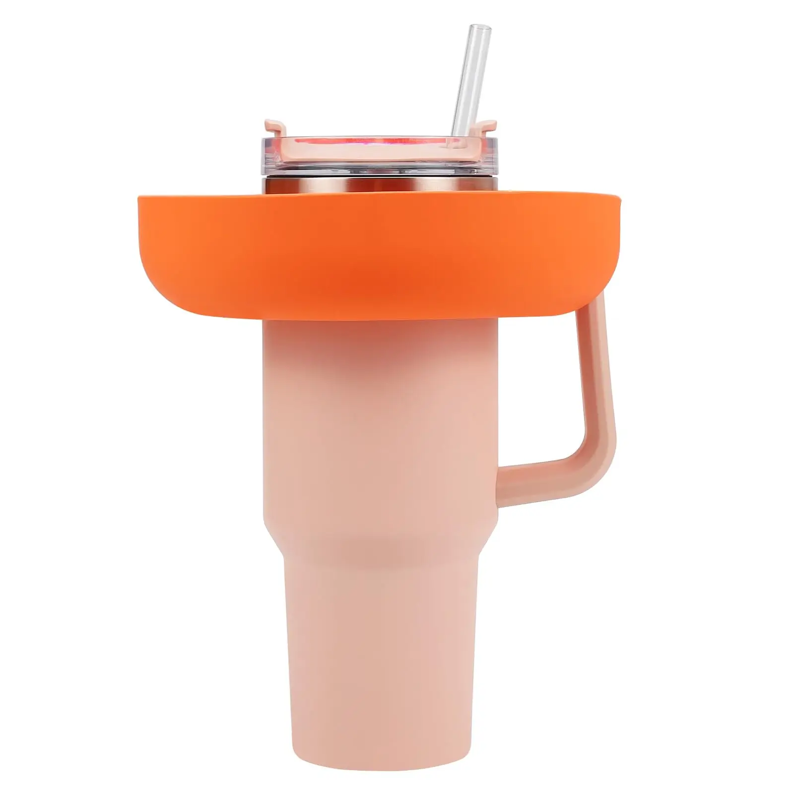 Silicone Snack Bowl For Stanley Cup 40 Oz With Handle Snack Tray For