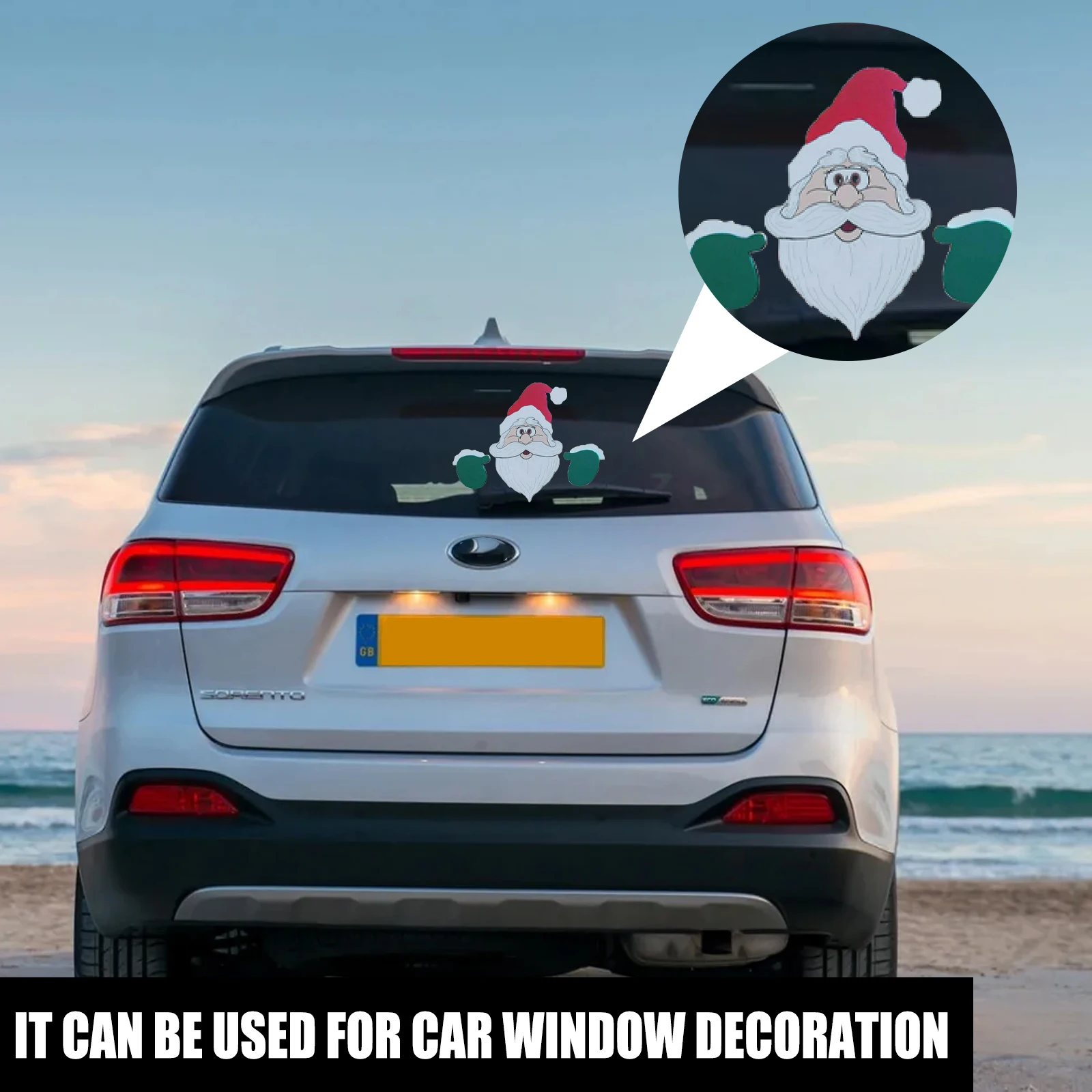 car christmas stickers