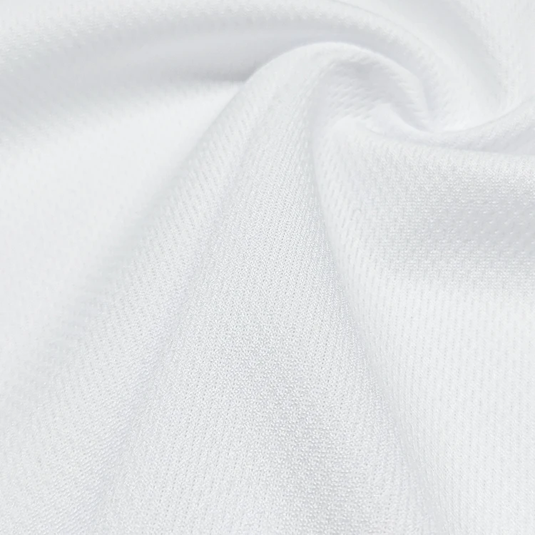 Factory Wholesale Soft Bird Eye Eyelet Fabric, Solid 100% Polyester Material Eyelet Fabric for Yoga Wear/ factory