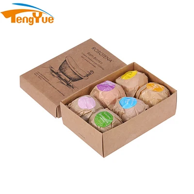 Custom Logo Printed Recycled Kraft Paper Golf Ball Packaging Gift Box  With Foam Paper Insert for Dozen Golf Balls&Cricket Ball