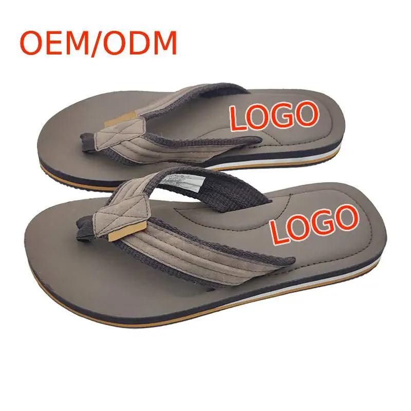 Nicecin Summer Men's Flip-Flops for Slippers Light Weight PVC Fabric Strap Anti-Slip OEM ODM Wholesale
