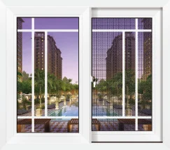 Modern Design White Pvc Sliding Window Prefabricated House Anti Burglary Anti Mosquito Upvc windows