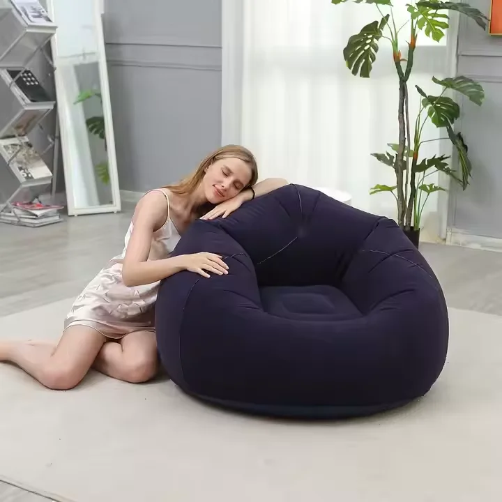 air Sofa Chair Inflatable Sofa Bean Bag Living Room Chairs Outdoor Foldable Recliner Bed Fluffy Seat Decor Sofa