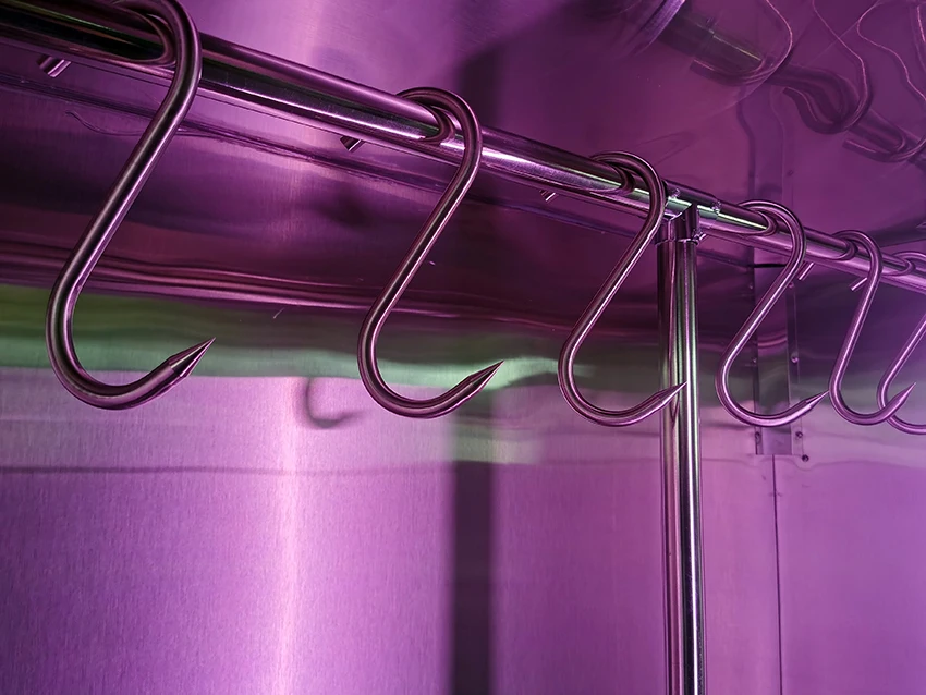 Meat Showcase Freezer Butchery Upright Fresh Meat Display Cooler Vertical Beef Display Fridge