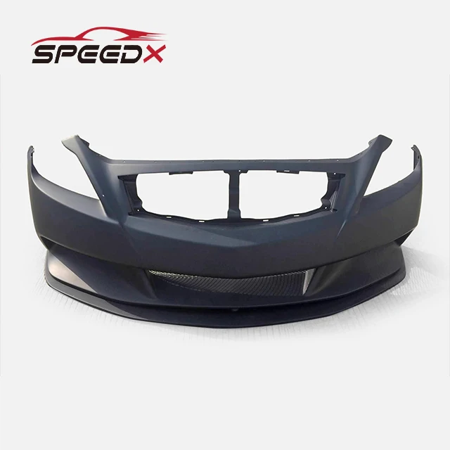 For Infiniti G37 Coupe LB Wide Front Bumper Body Kit G37 Coupe Carbon Wide Front Bumper Front Lip