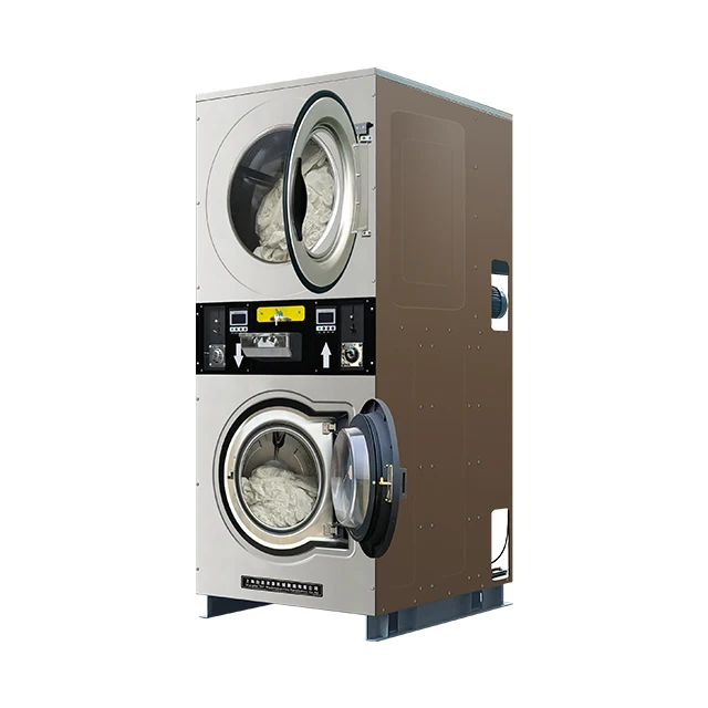Multi Functional Double-layer Self-service Coin Operated Washing Machine, Integrated Upper and Lower Washing and Drying Machine