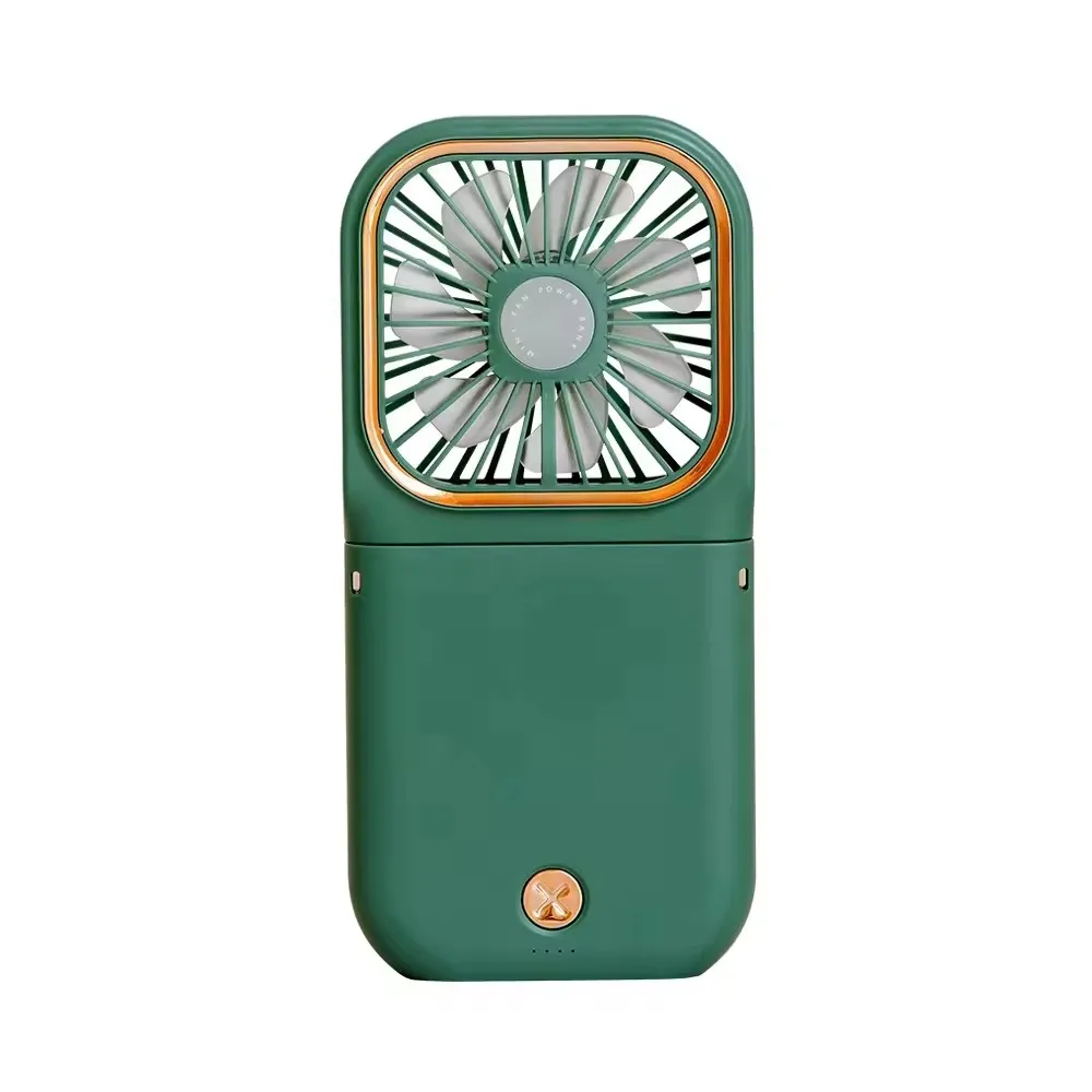 2024 Hot Selling Multifunctional USB Mini Fan with Power Bank Flashlight Handheld Rechargeable Portable 3 in 1 Fan