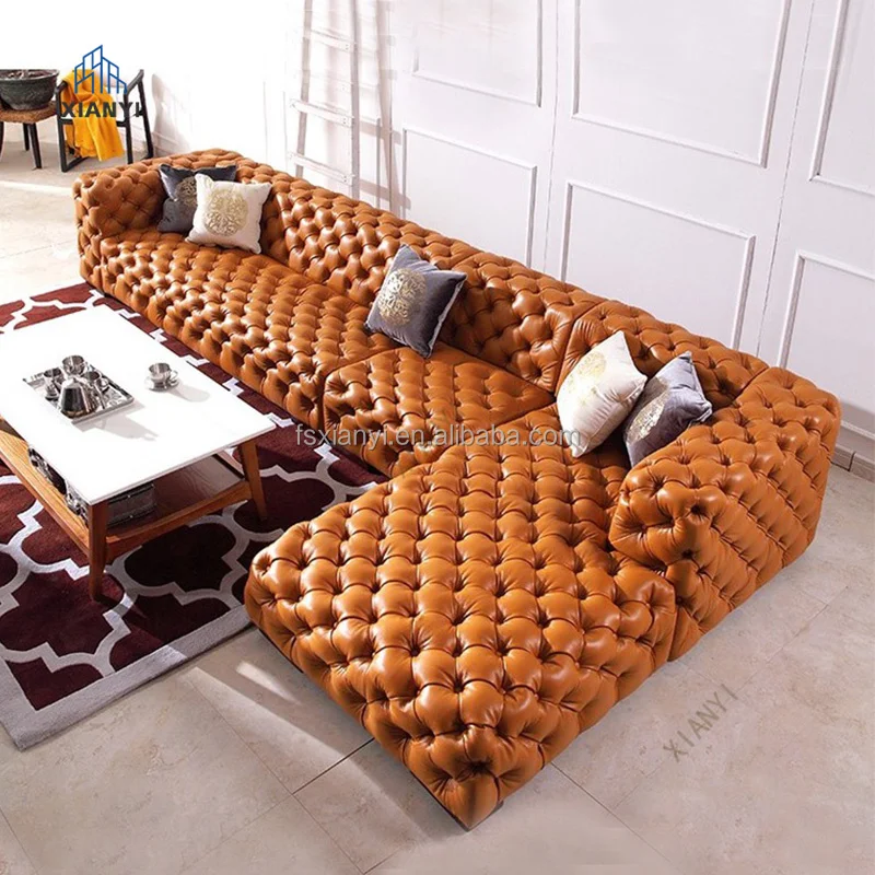 The Latest Design Chesterfield Luxury Sofa Sets Living Room Furniture