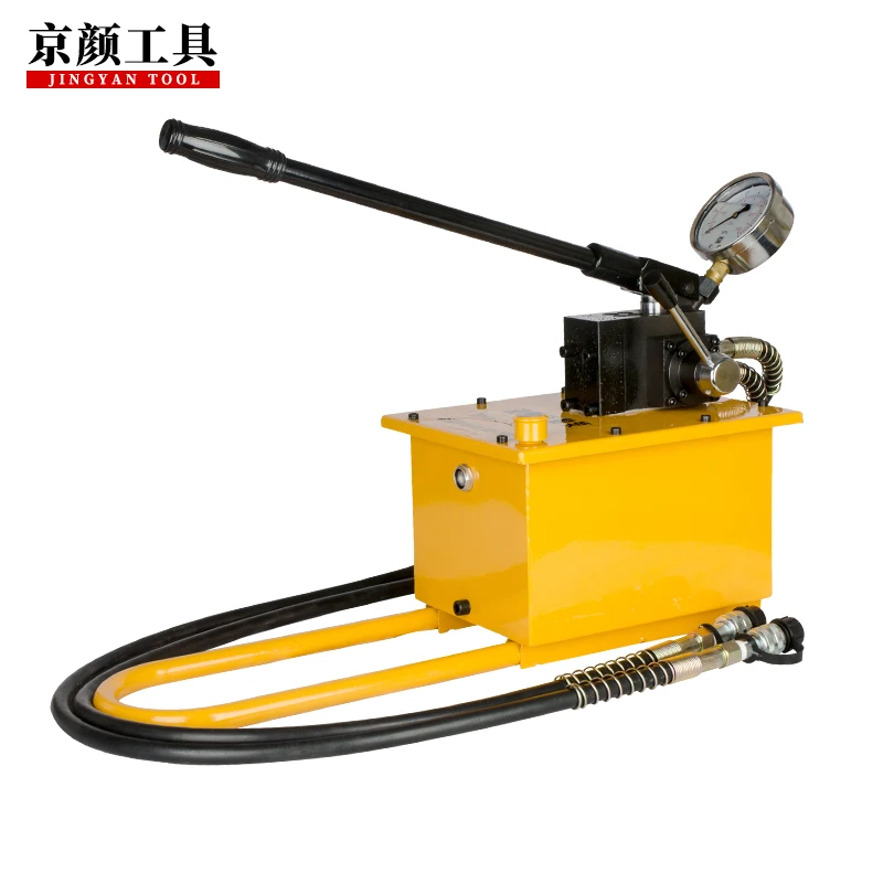 CP-150S Manual Hydraulic Hand Pump with Wheels Double Acting 70 Mpa High Pressure Oil Pump