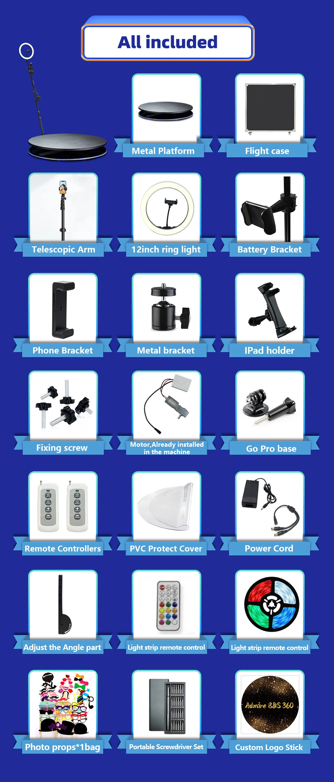 Automatic Rotating 3D Overhead 360 Photo Booth Commercial Rental Purikura Machine Photo Booth 360 Selfie Overhead Top Spinner