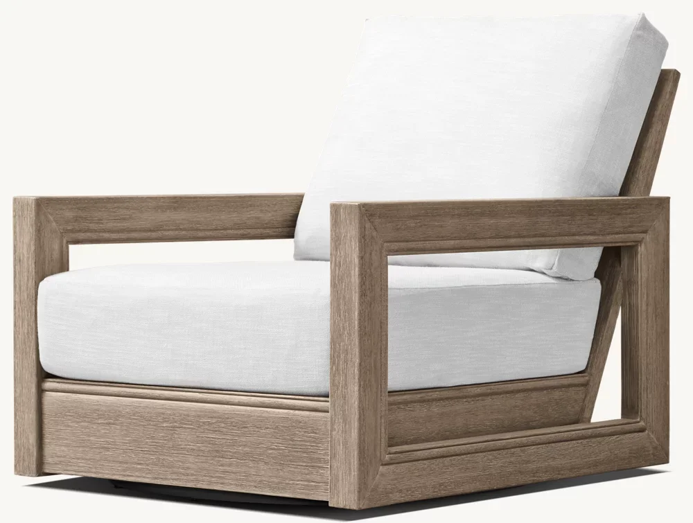 Natural Teak Wood Sofa Modern Luxury Outdoor Chairs Garden Patio