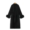 Black wool coat