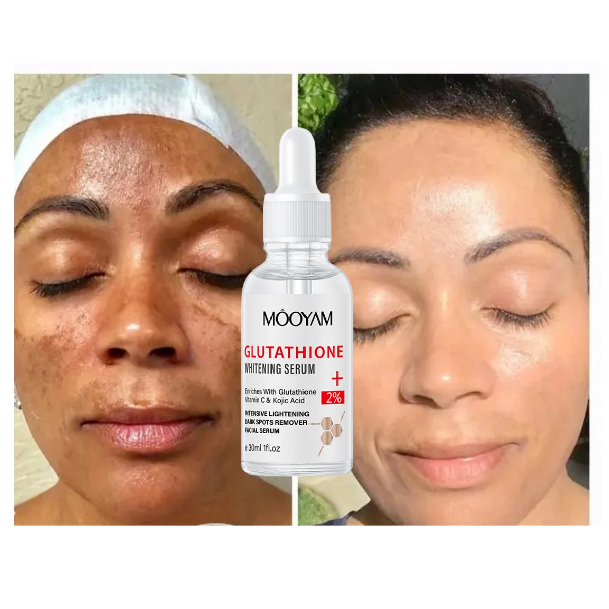 does glutathione remove dark spots Glutathione + Vitamin C Hydrogel Mask main image 1