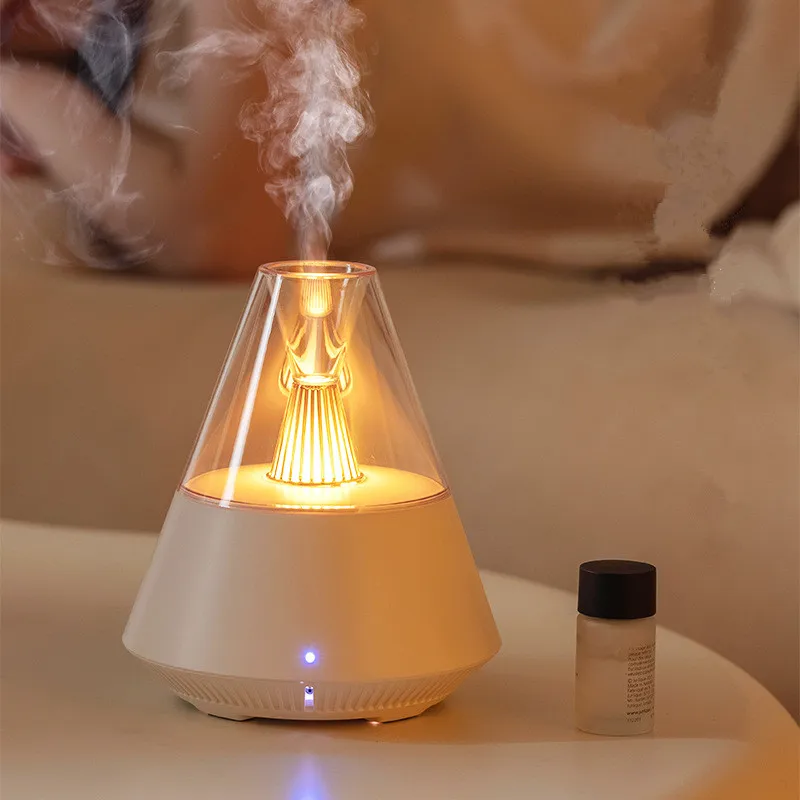 2023 Nordic Style Romantic Healing Warm Light Home Humidifier 150ml Essential Oil Scent Diffuser for Household Use