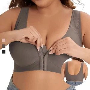Front Closure Bra for Women Plus Size Seamless Bras Wireless Bralette Thin Cup Ladies Brassiere Lingeries Sexy Female