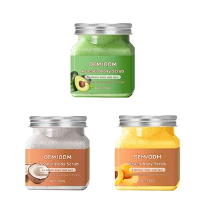 OEM ODM Skin Care Product Fruit Lotion Vitamin C Facial Cream Sugar Scrub Organic Skin-Cleansing Cream Turmeric Body Scrub