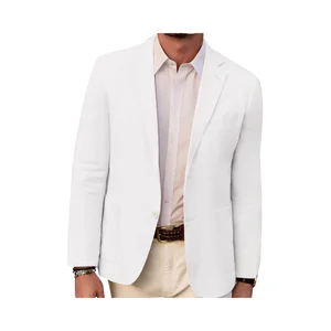 YiFeng Factory Men's Single Breasted Button Fly Flat Front Slim Fit Lightweight 2 Button V-neck Breathable Anti-Wrinkle Suits