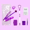 Transparent bag purple