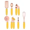 Juego de cocina de 7 piezas - Amarillo