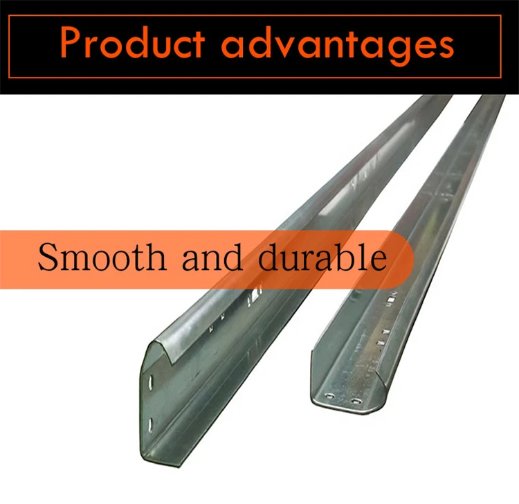 Side Sliding Curved Garage Door Rail Guide Horizontal Vertical
