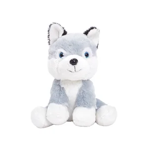 Wholesale Custom PP Cotton Filled Dog Plush Stuffed Toys-Husky Schnauzer Designs