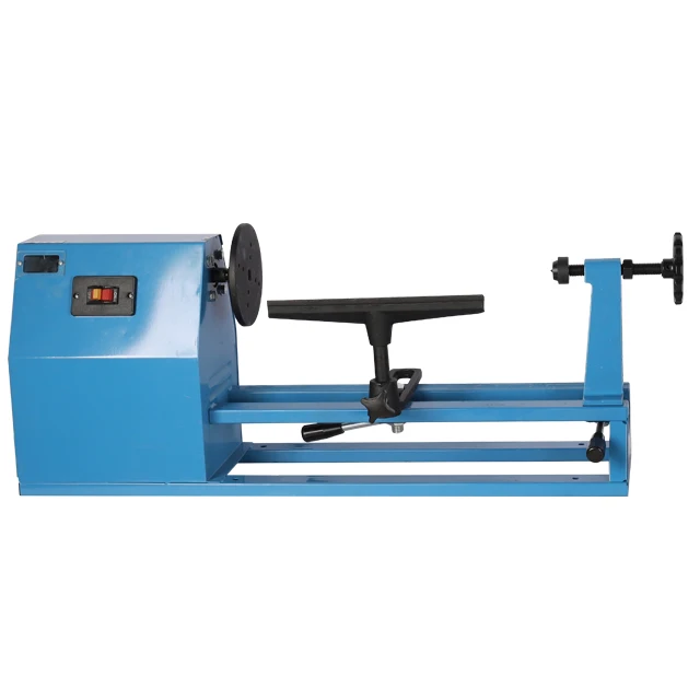 LUXTER 400W Mini Wood Automatic Manual Turning  Lathe Machine Belt Speed Adjustment 14inch