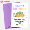 Carte d'anniversaire Taco