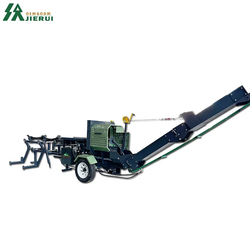 15T Wood Processor Mini Firewood Processor for Sale Wood Cutter and Splitter Processing Machine with Log Lifter