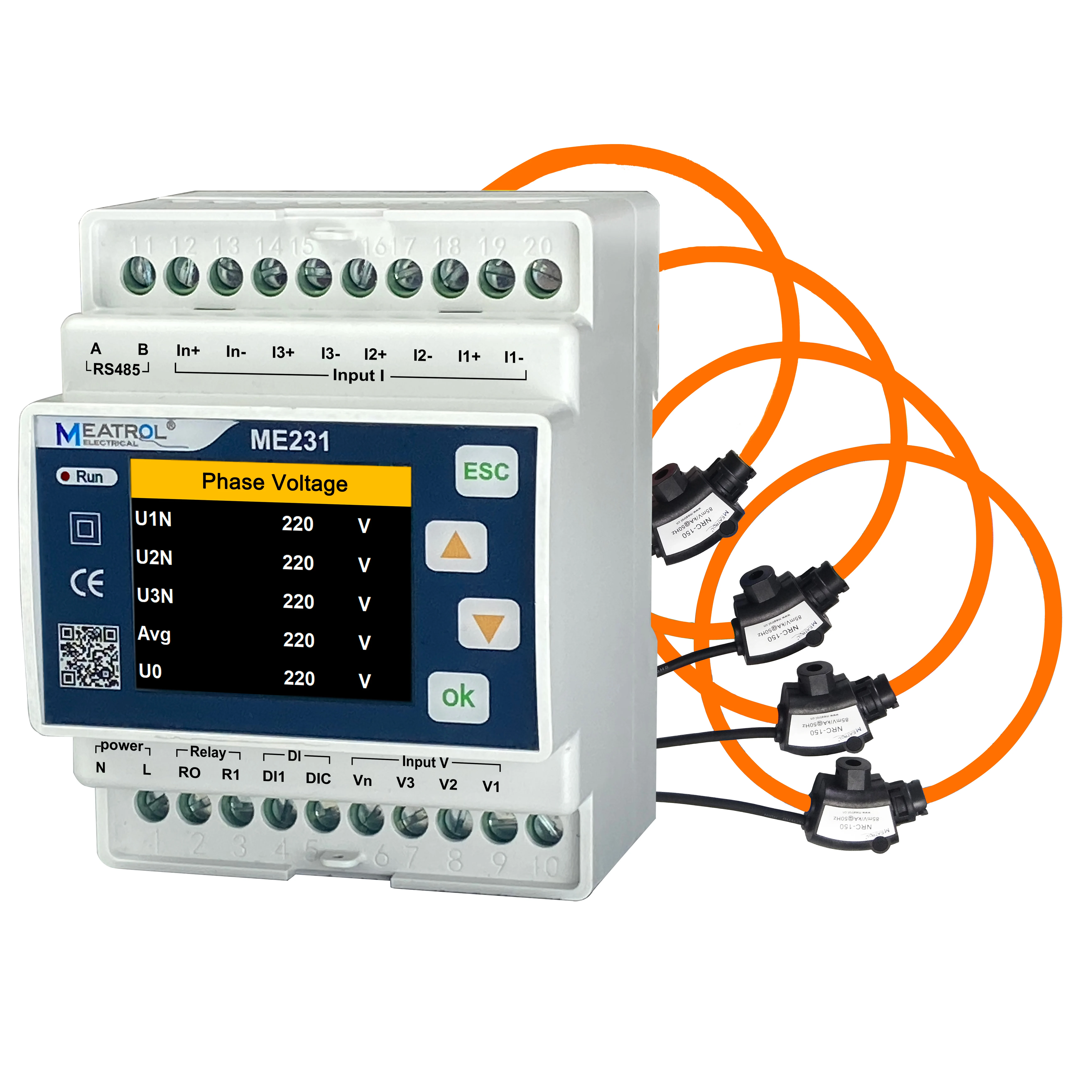 kwh Energy Meter MEATROL ME231 Digital Energy Power Meter Electrical Measuring Instruments