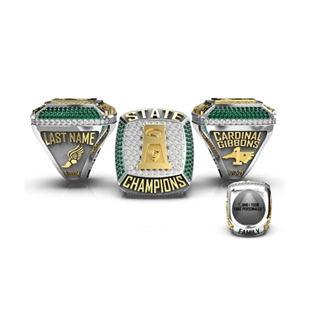2021 Men's Cross Country State Championship Ring Baseball State Championship Pendant 2023 Commemorative Pendant