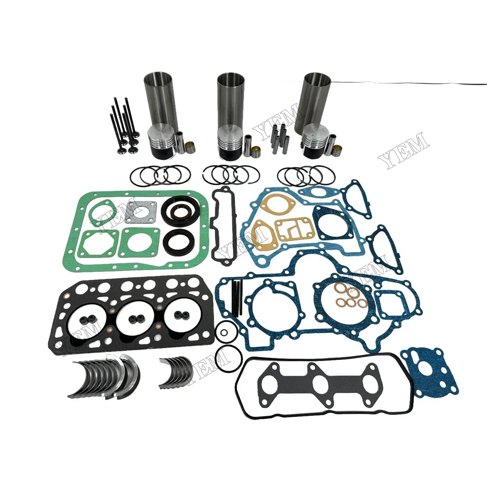 Overhaul Kit With Valves Fit for Mitsubishi K3B Engine