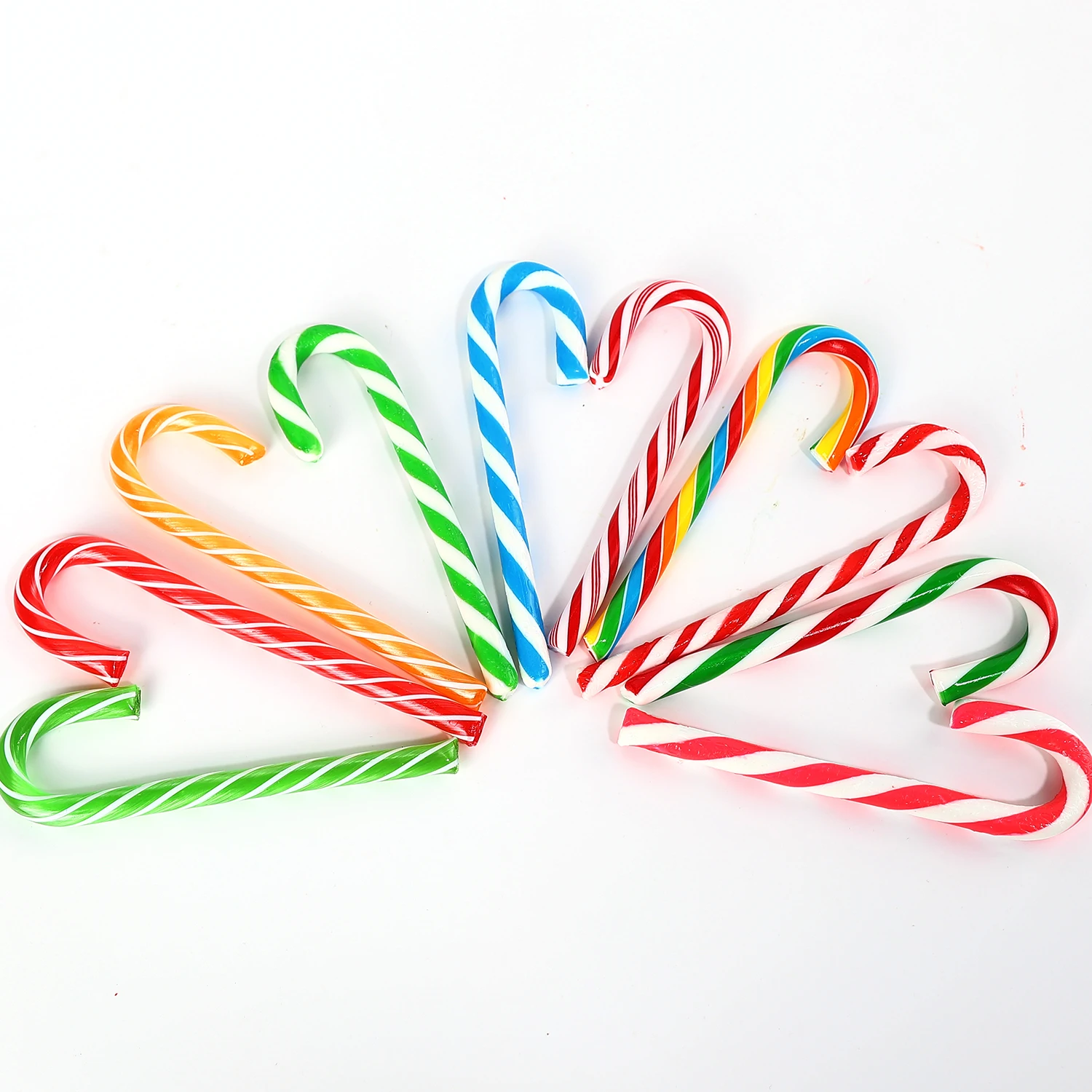 Factory Direct Sale Multi-Colored Strips 12G Candy Canes Packed in Box With Competitive Price