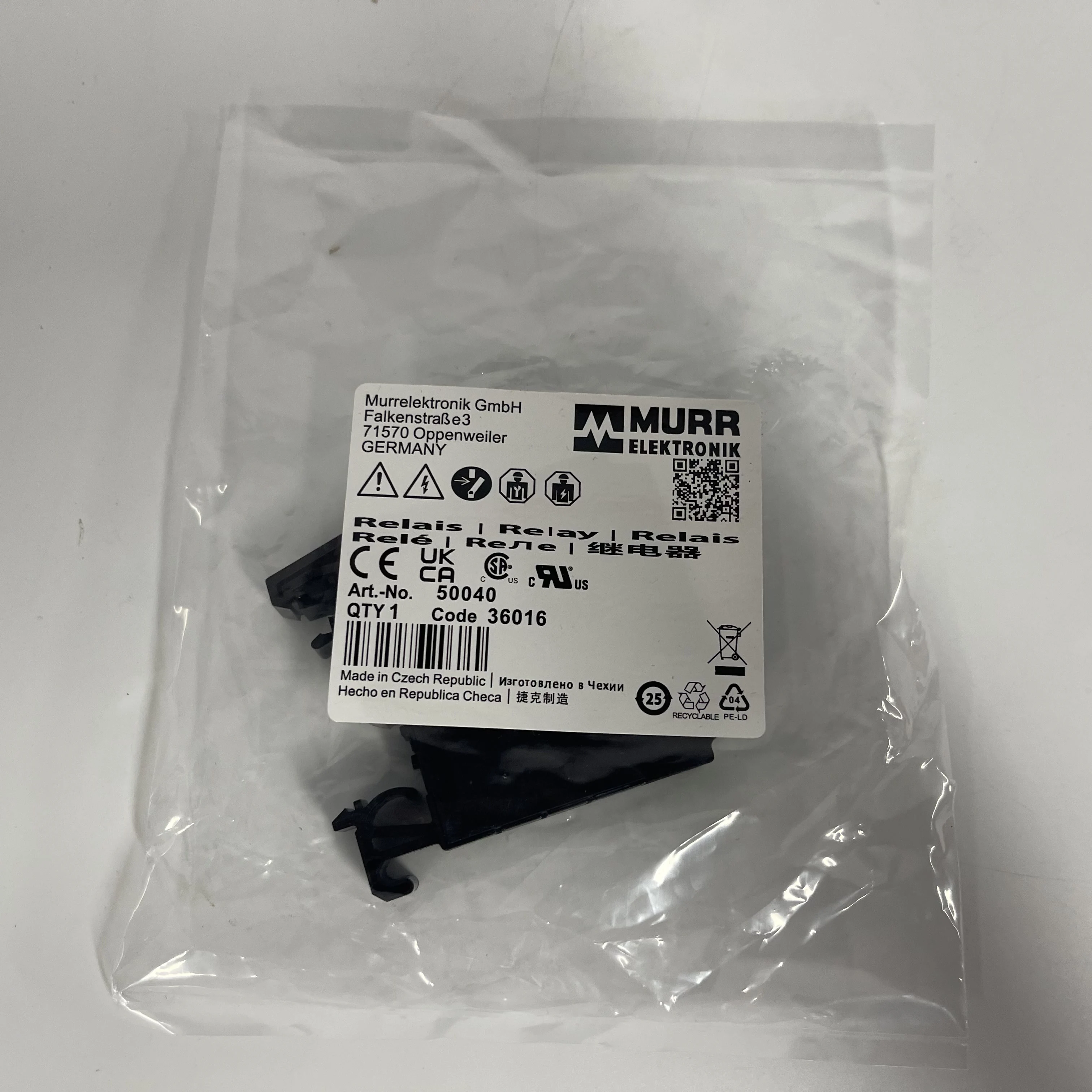 WURR ELEKTRONIK Relais I Relay 50040 Code: 36016 WURR ELEKTRONIK Relais I Relay 50040 Code: 36016
