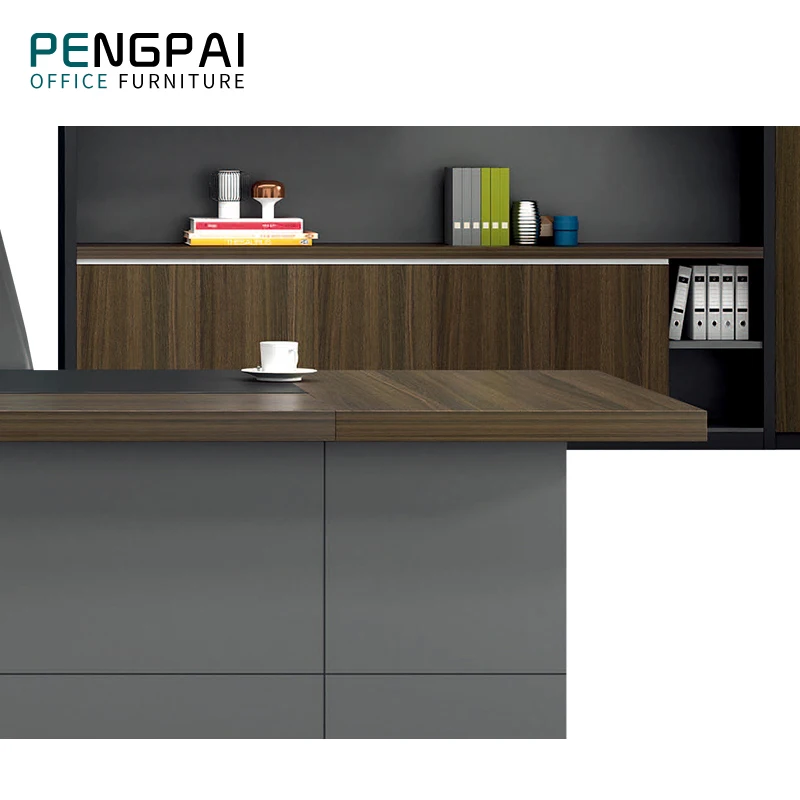Pengpai офисная мебель из меламинового материала, Рабочий стол для офиса из дерева