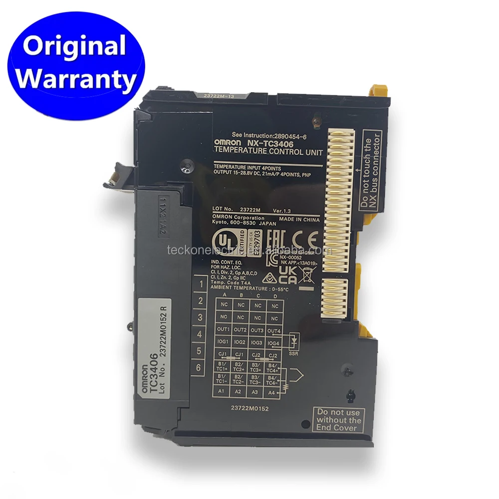 NX-TC3406 New & Original NX Temperature Control Unit Temperature input: 1 point per channel (4points per Unit) TC3406